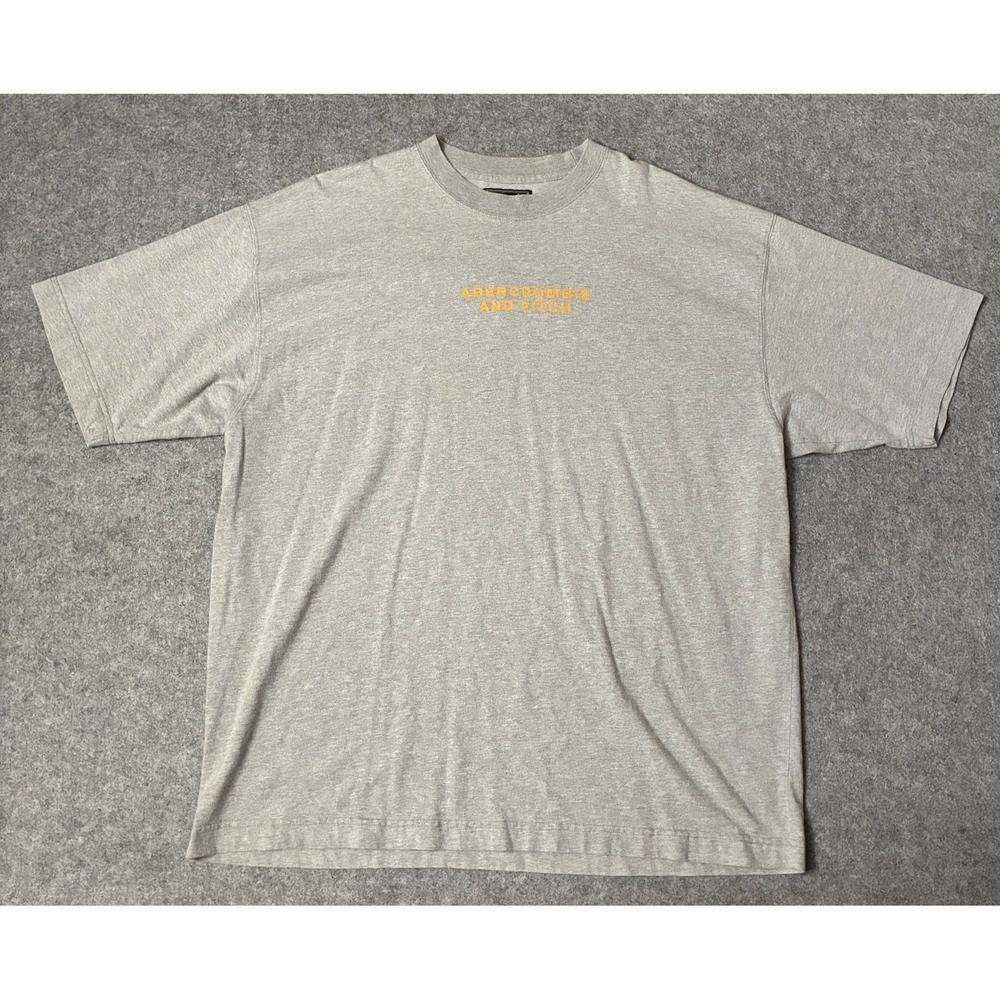 Vintage Y2K Abercrombie Fitch Mens XL Muscle T Shirt Advance Outdoor Gray 90s